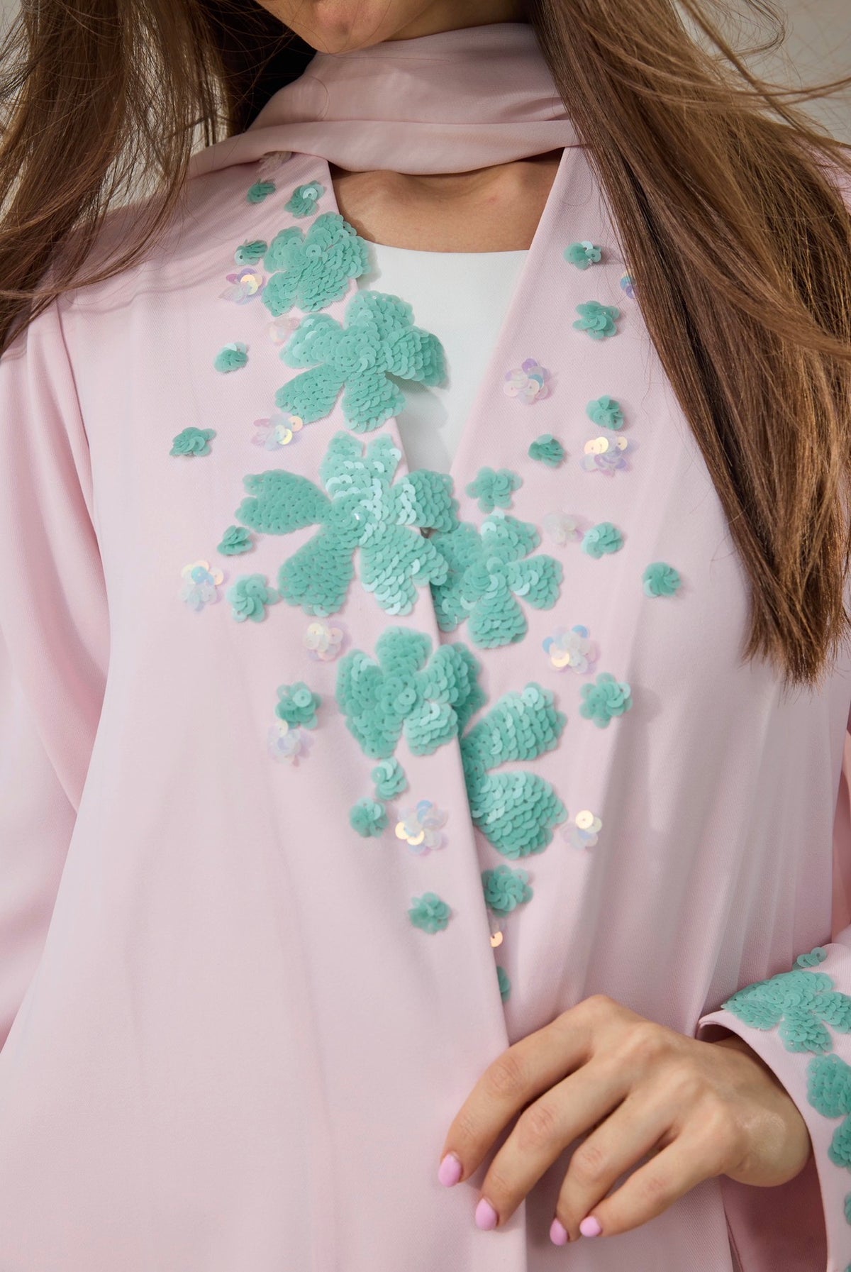 Blossom Mist Abaya