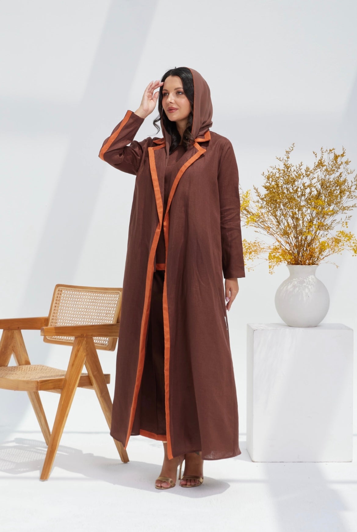 Linen Coat Abaya
