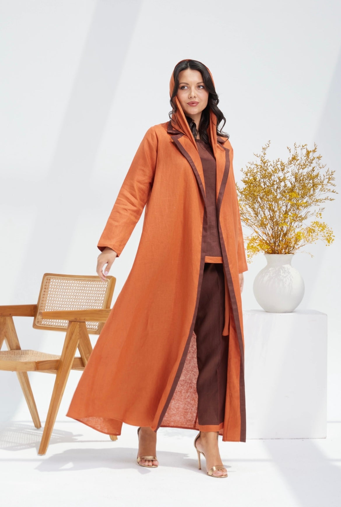 Linen Coat Abaya