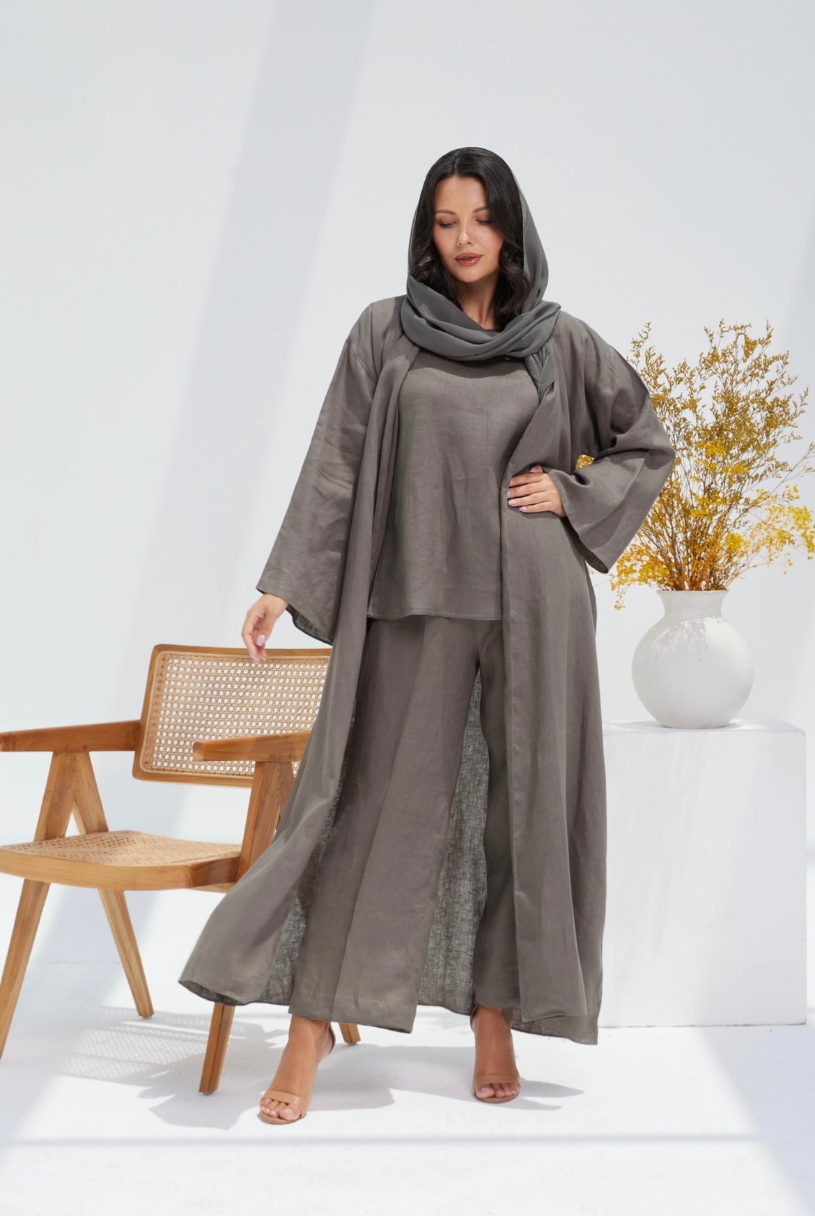 Basic Linen Abaya