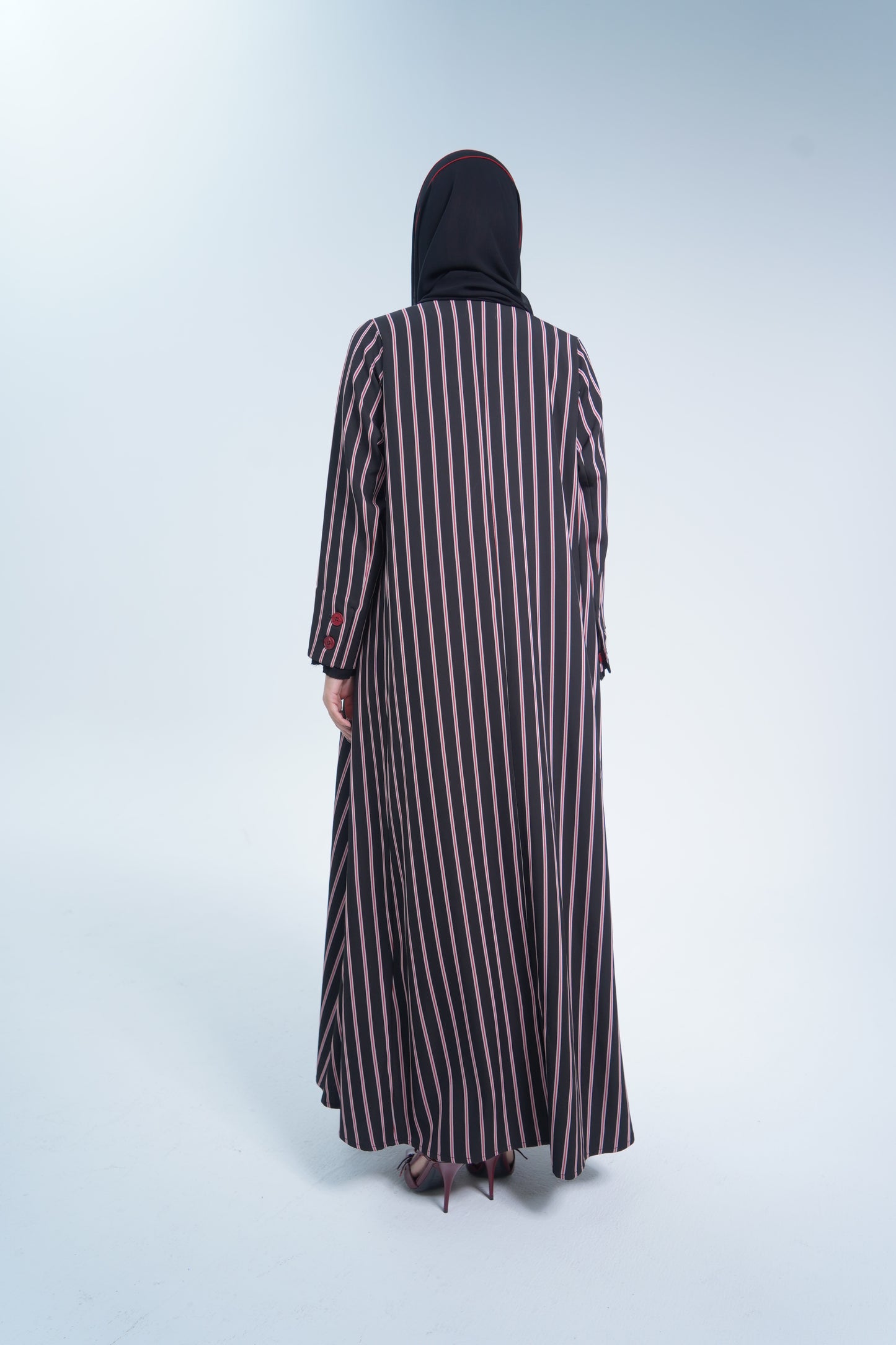Stripe Blazer Abaya