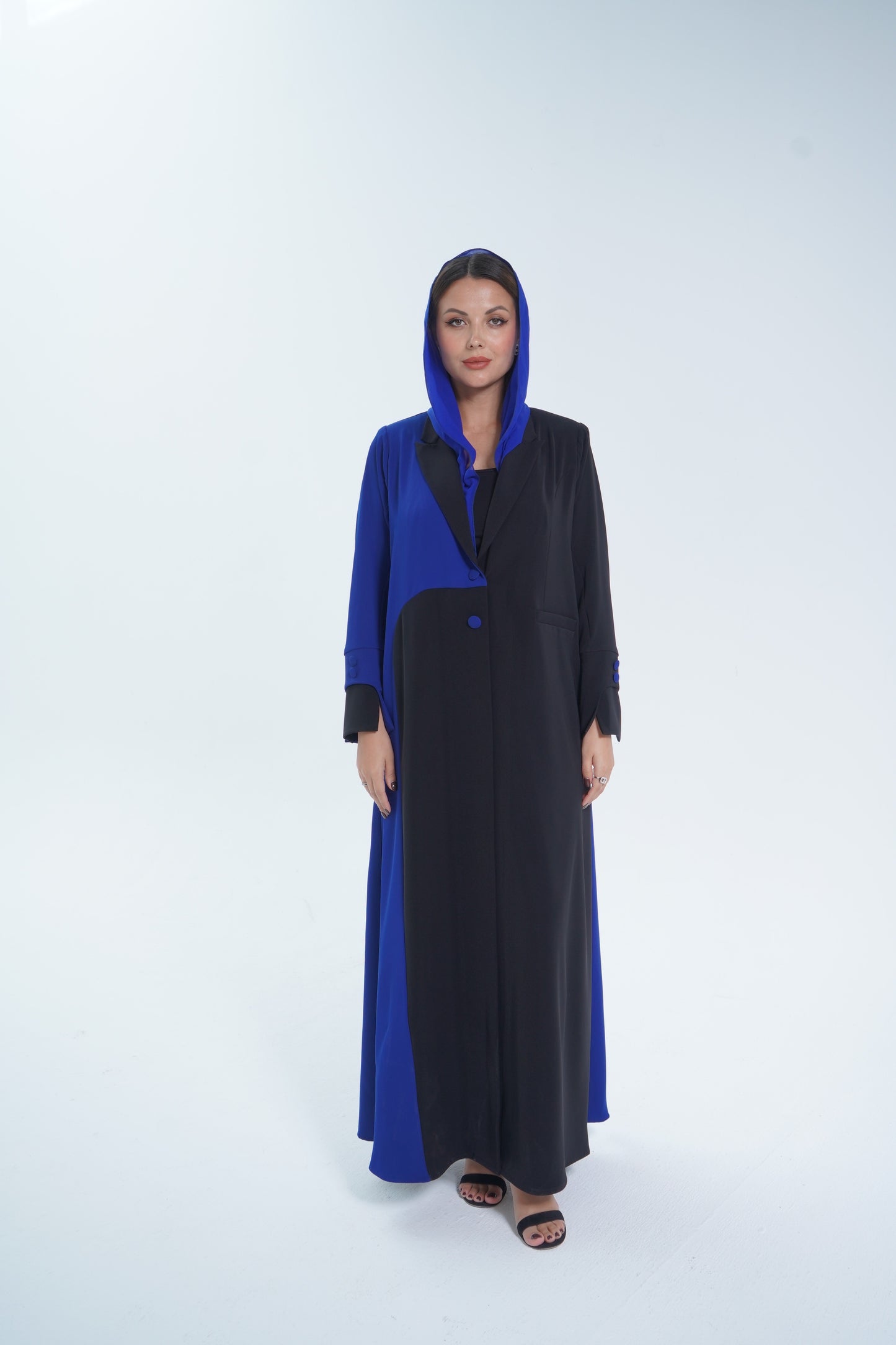 Electric blue Coat Abaya