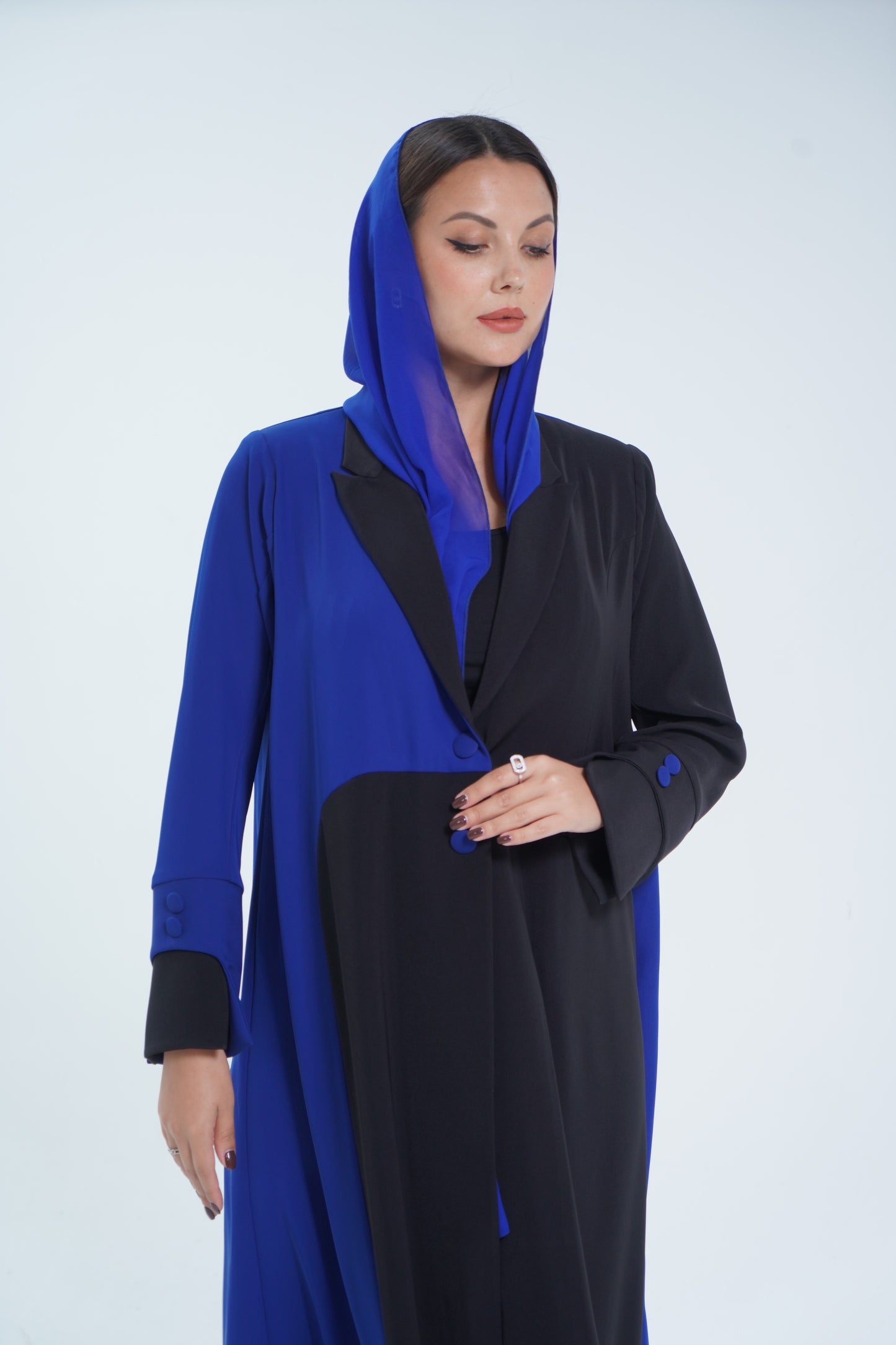 Electric blue Coat Abaya
