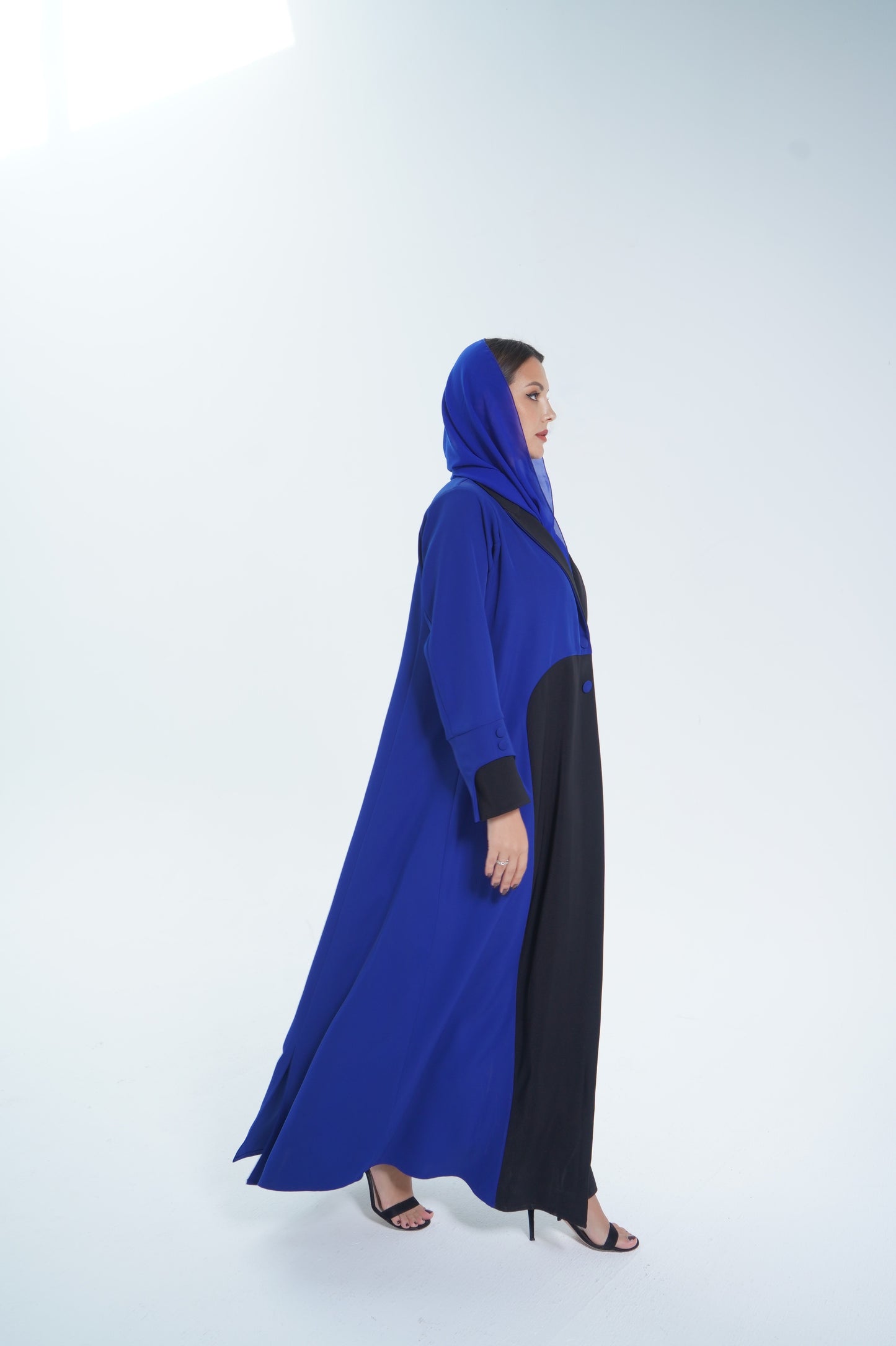 Electric blue Coat Abaya