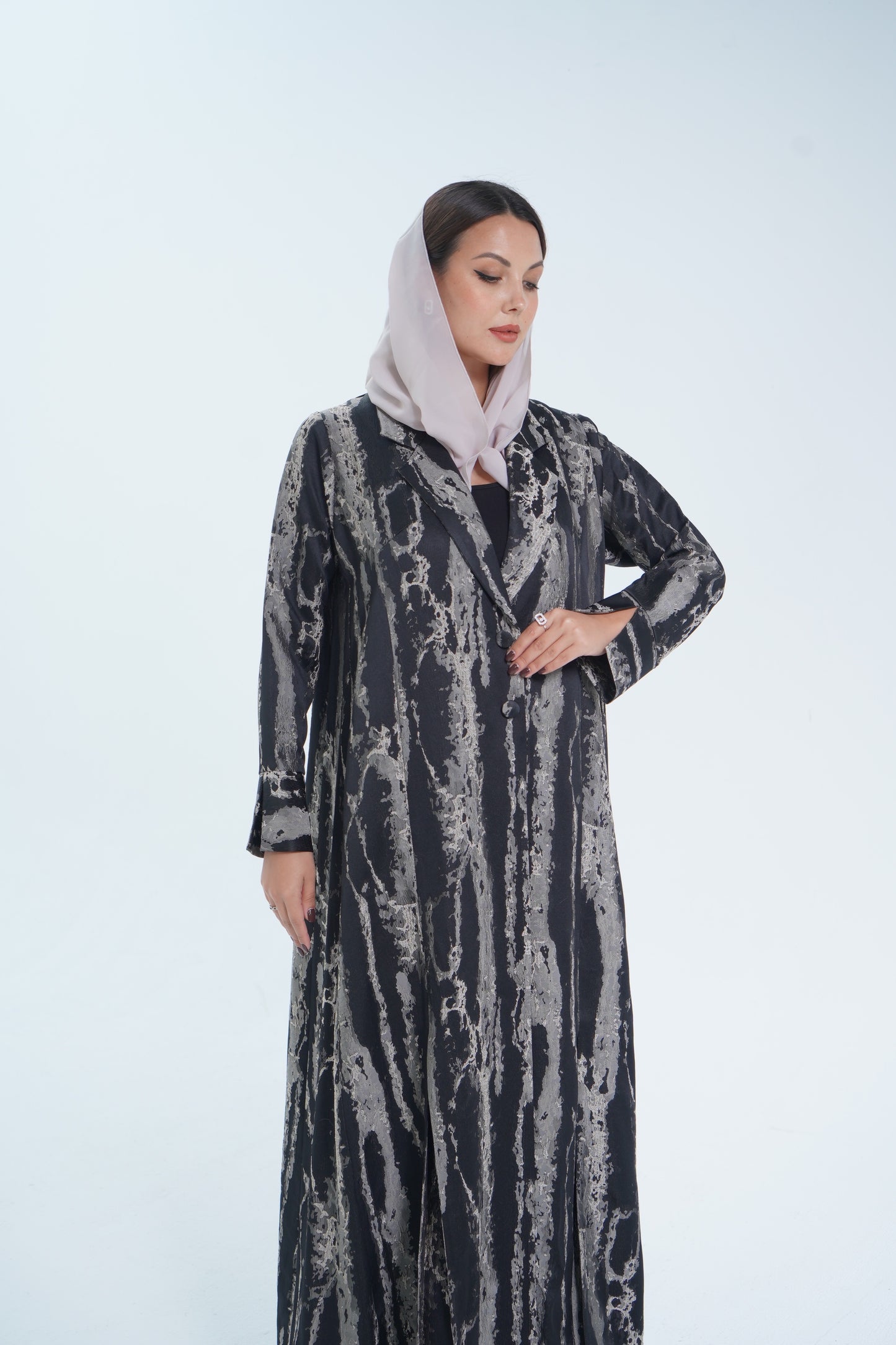 Abstract blazer Abaya