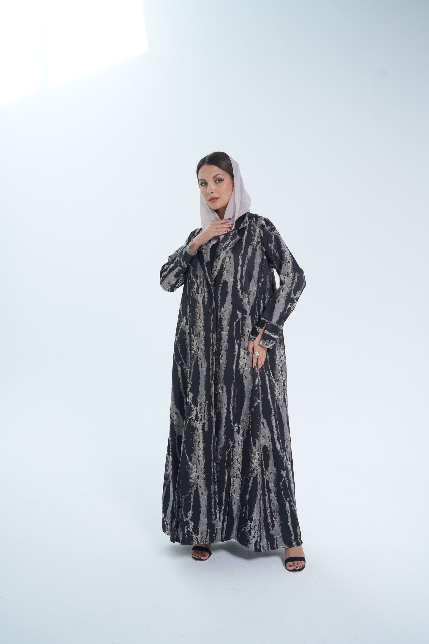 Abstract blazer Abaya