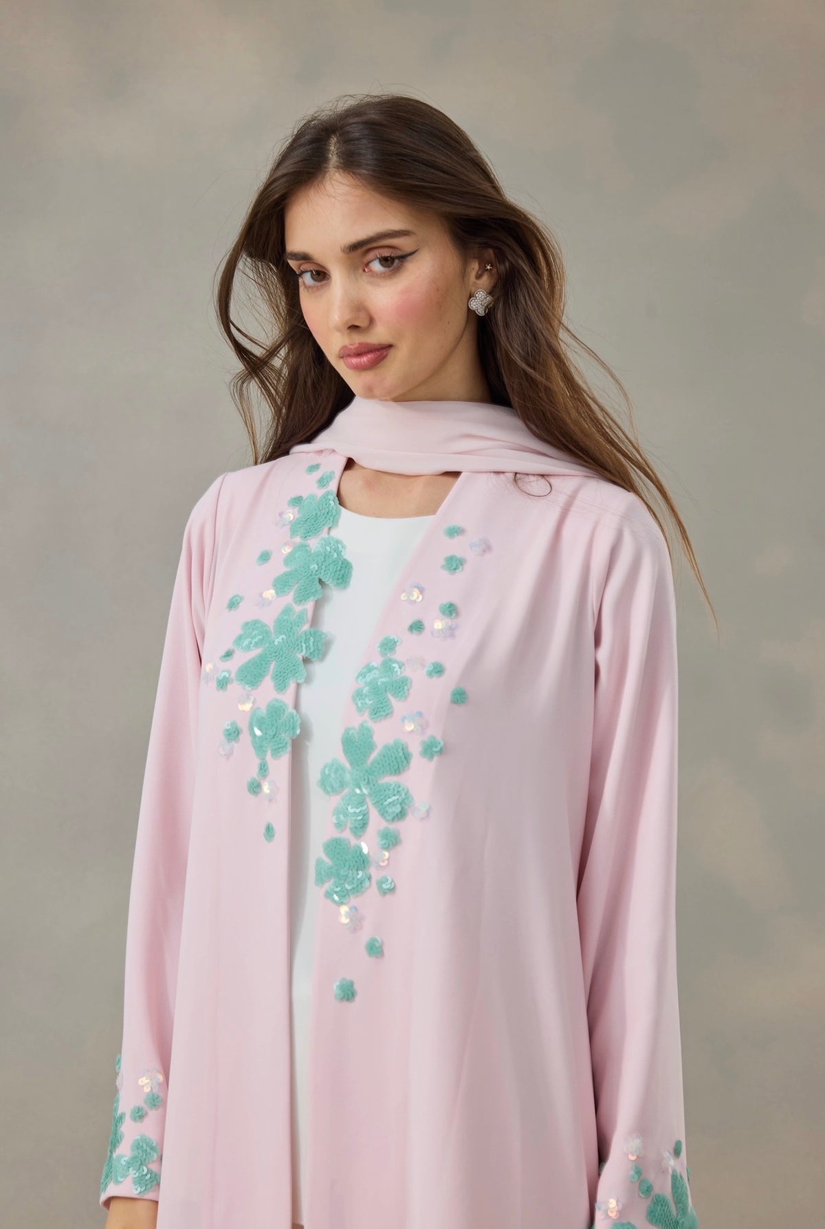 Blossom Mist Abaya