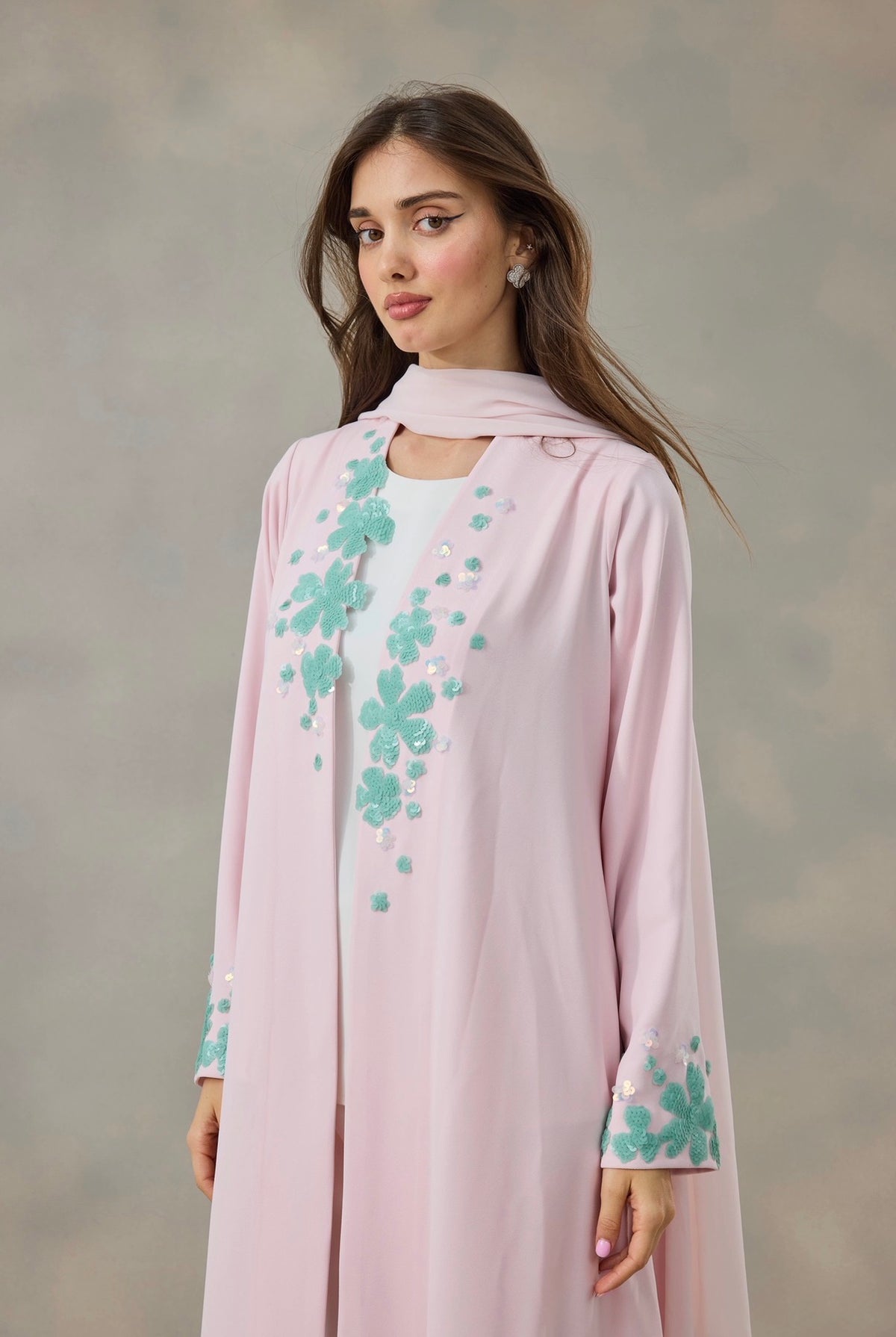 Blossom Mist Abaya