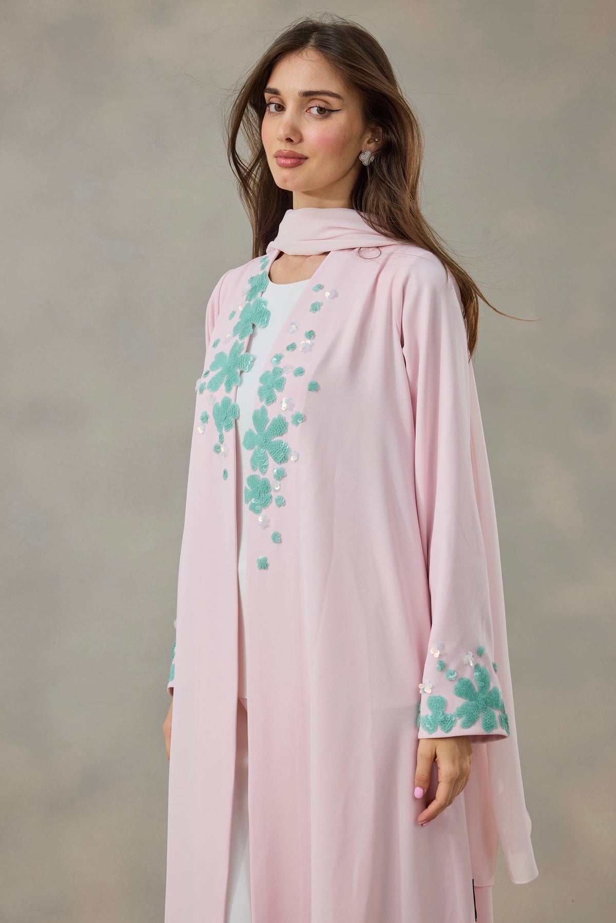 Blossom Mist Abaya
