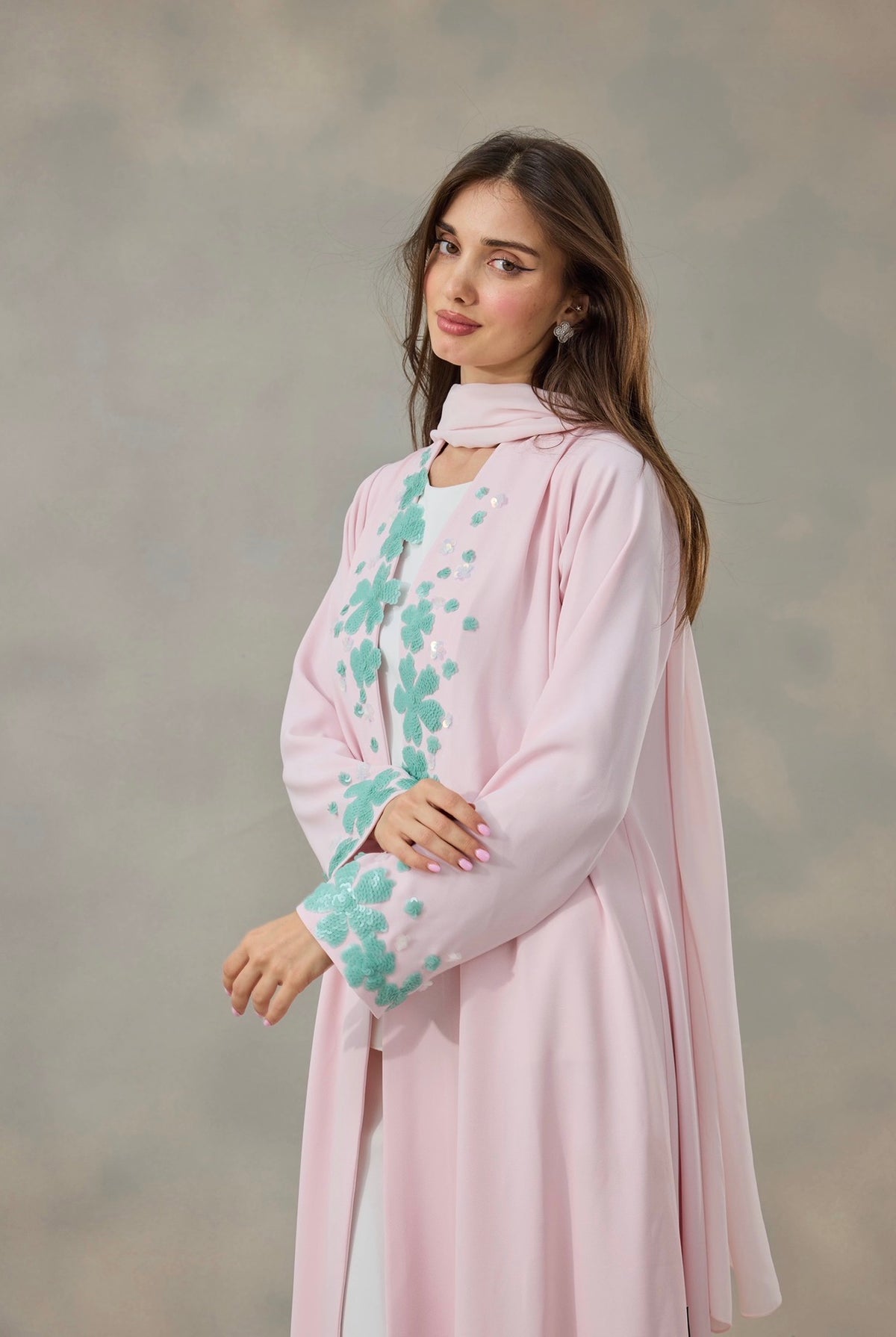 Blossom Mist Abaya
