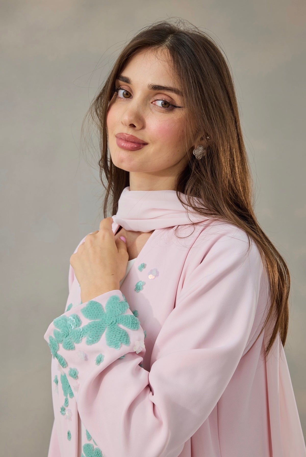 Blossom Mist Abaya