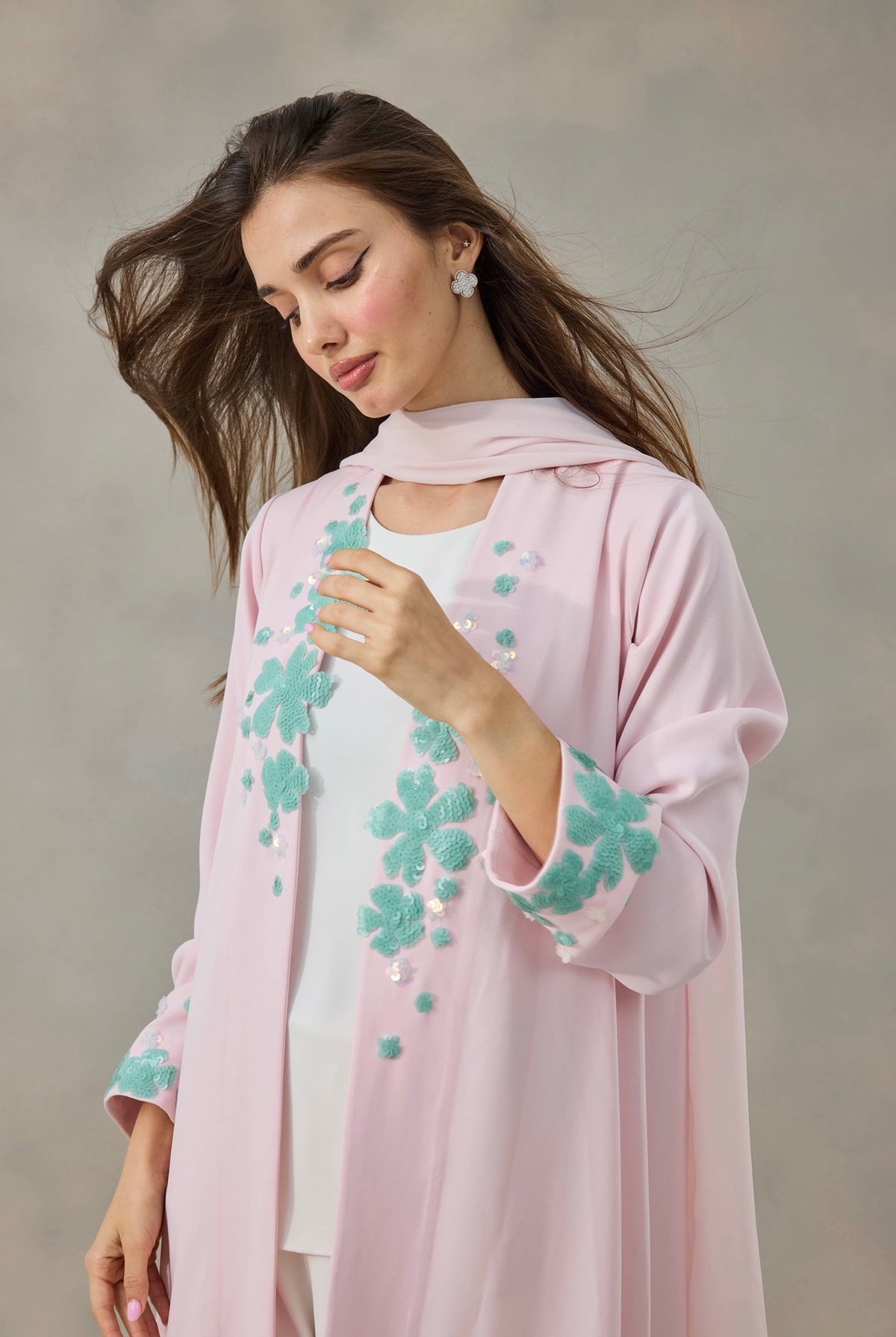 Blossom Mist Abaya
