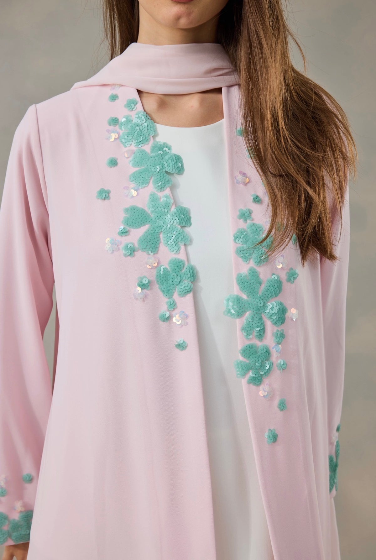 Blossom Mist Abaya