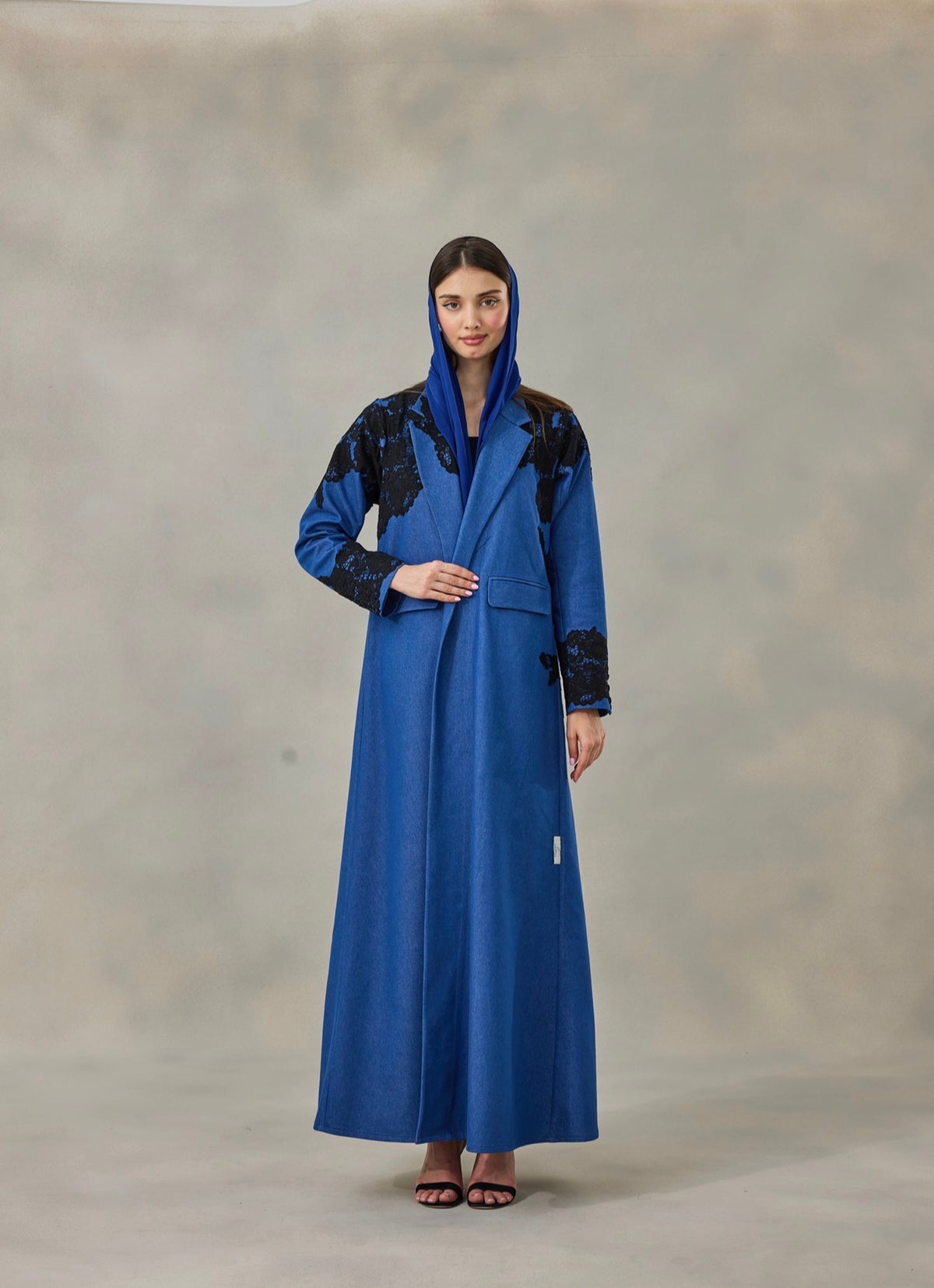 Denim Veil Abaya