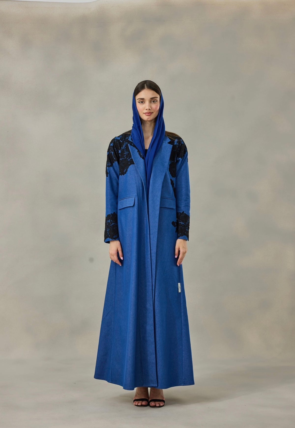 Denim Veil Abaya