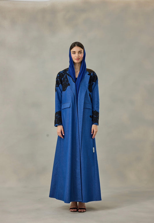 Denim Veil Abaya