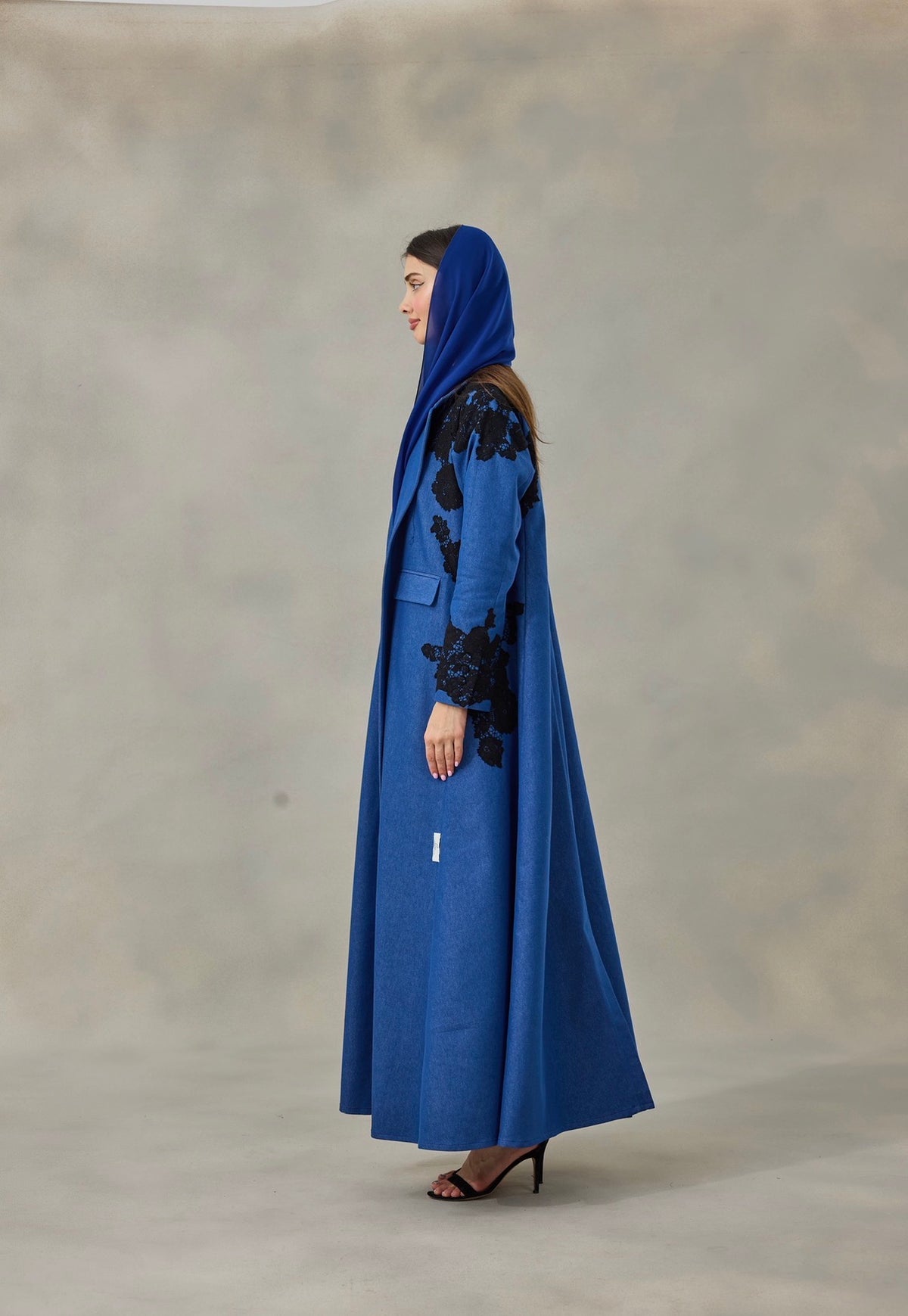 Denim Veil Abaya