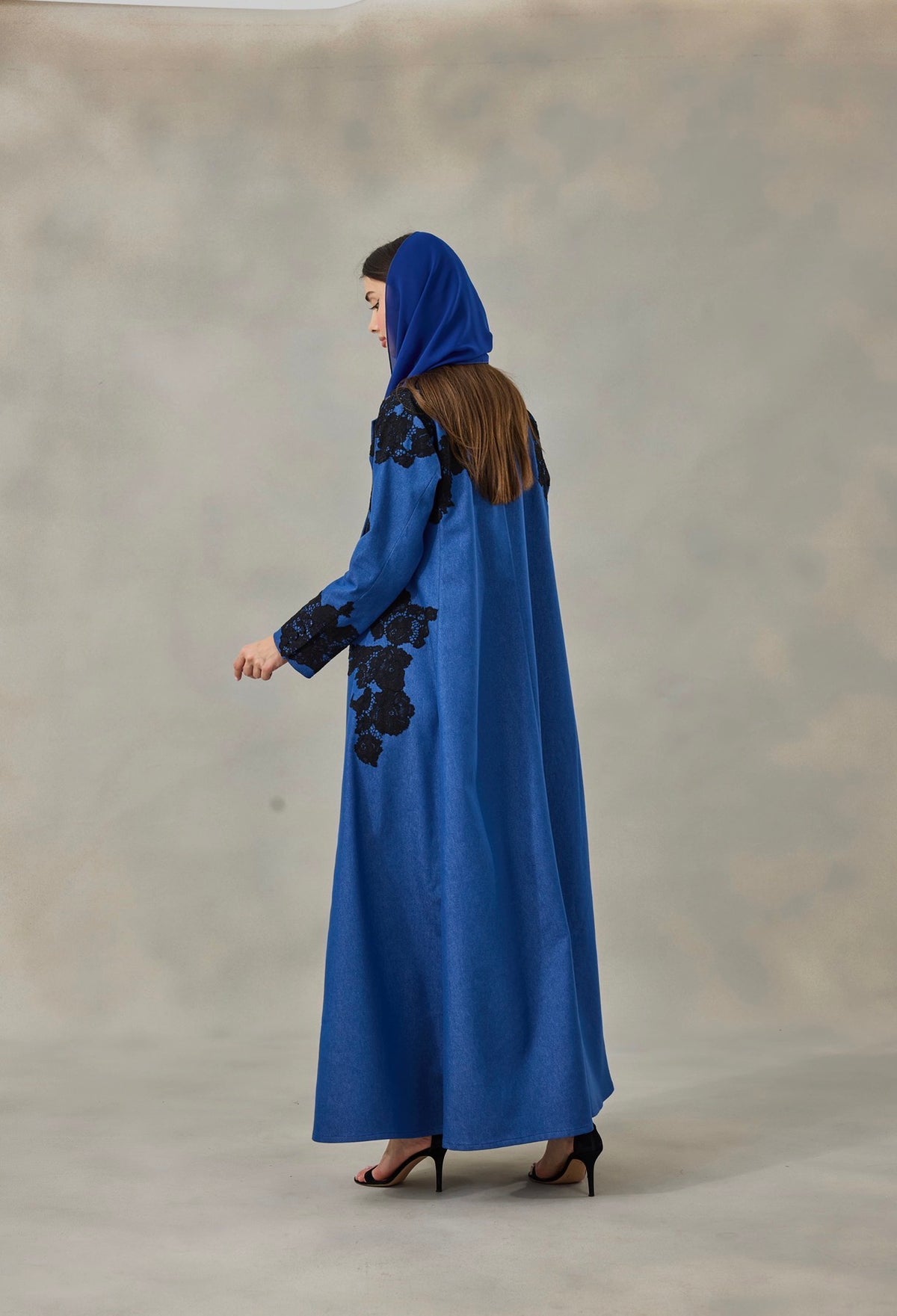 Denim Veil Abaya