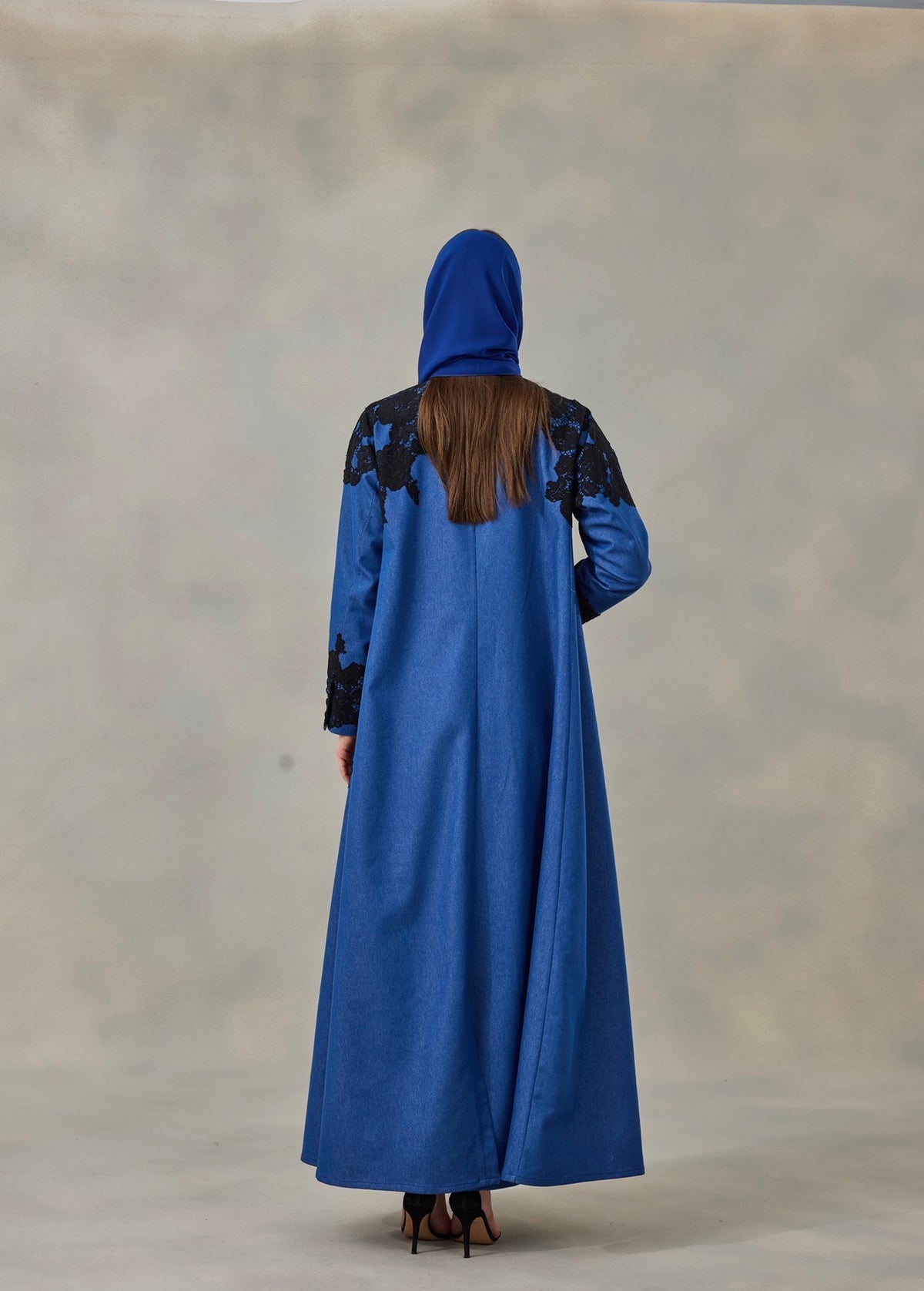 Denim Veil Abaya