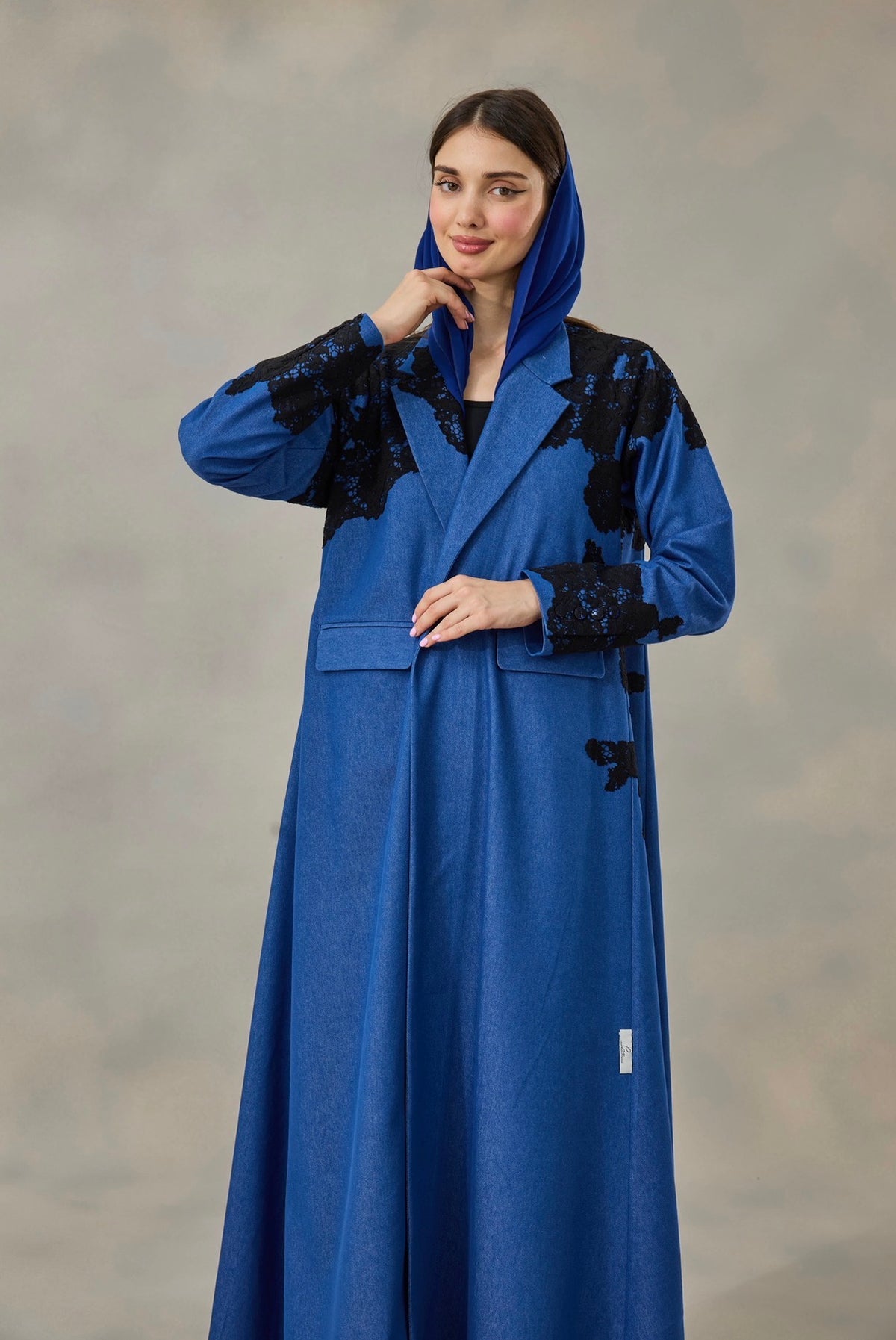 Denim Veil Abaya