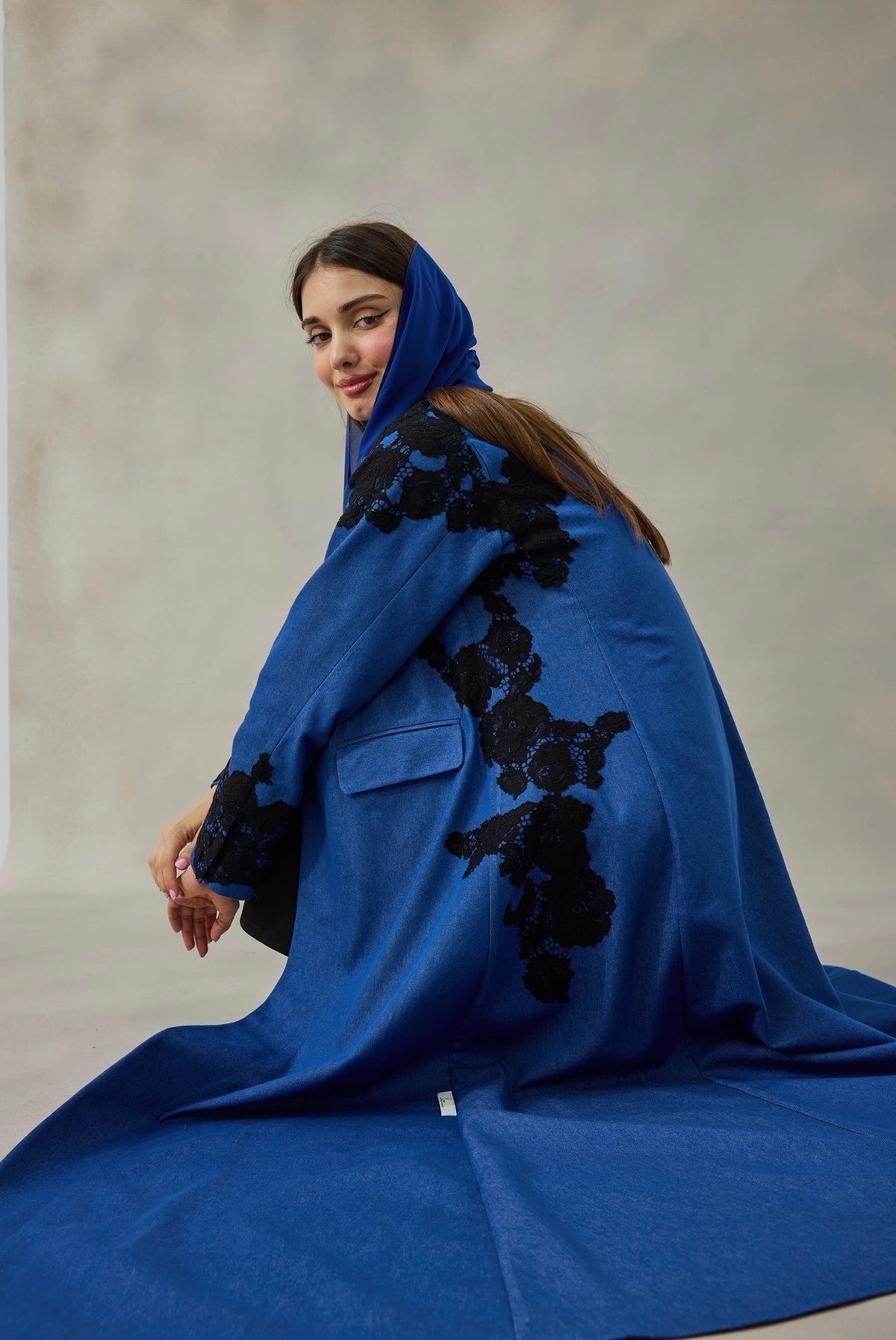 Denim Veil Abaya