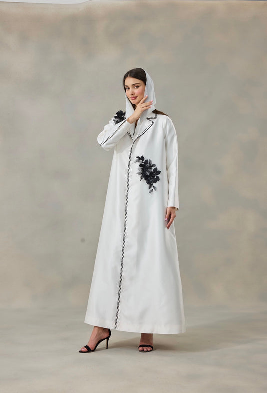Fleur Noir Abaya