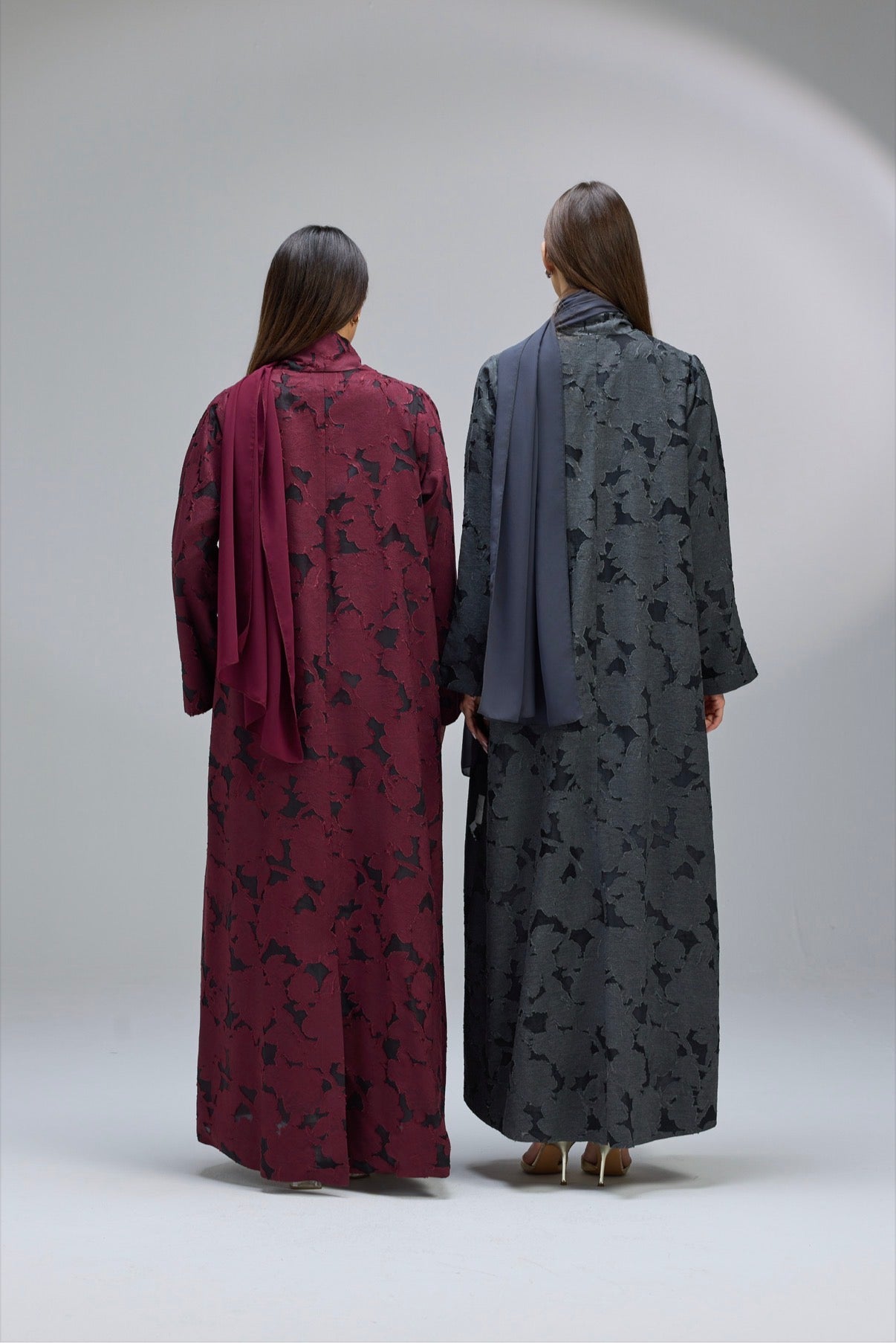 Jacquard flower Abaya
