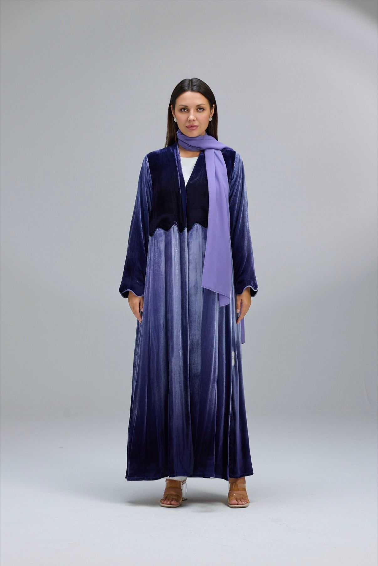 Emerald Whisper & Midnight Orchid Abaya