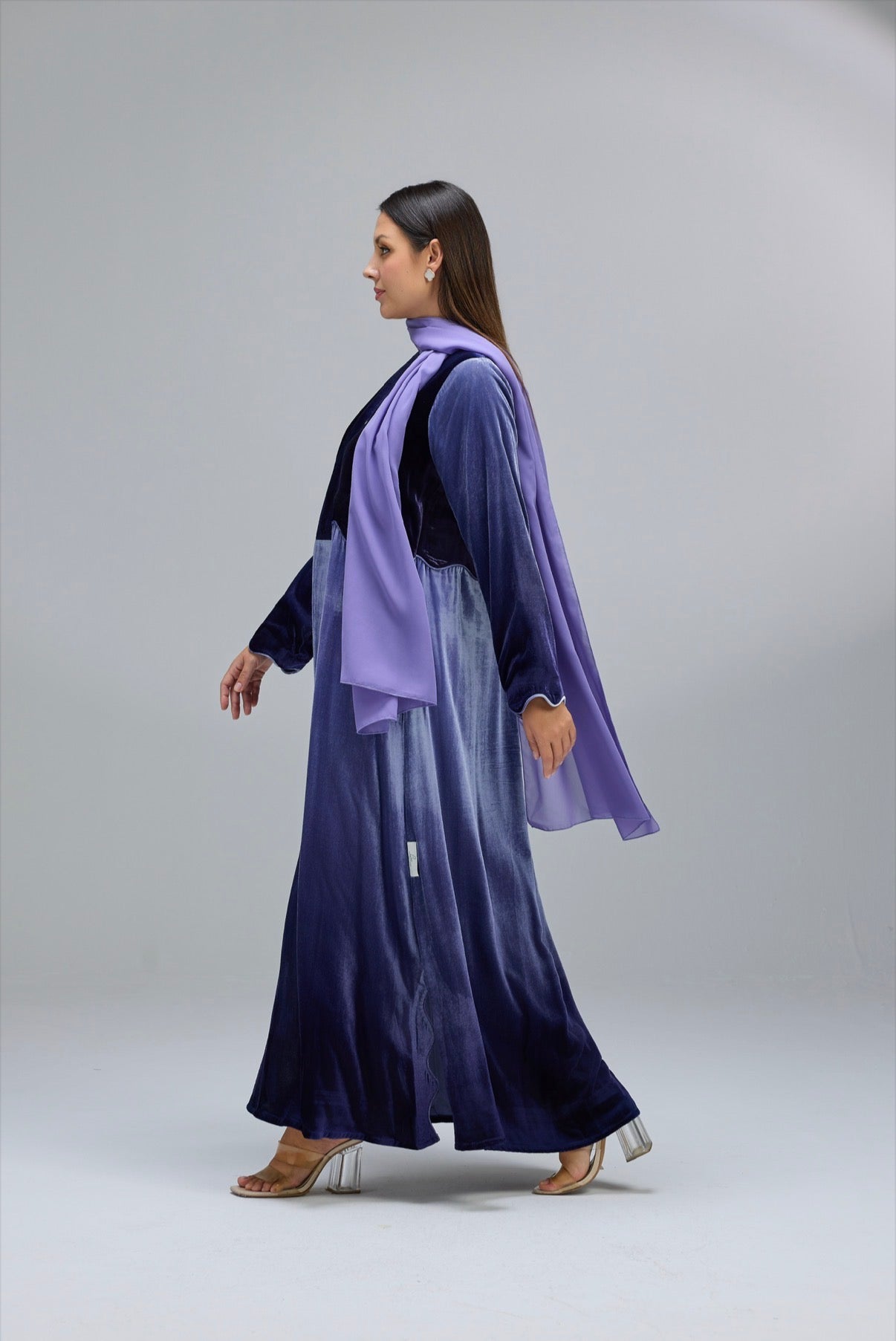 Emerald Whisper & Midnight Orchid Abaya