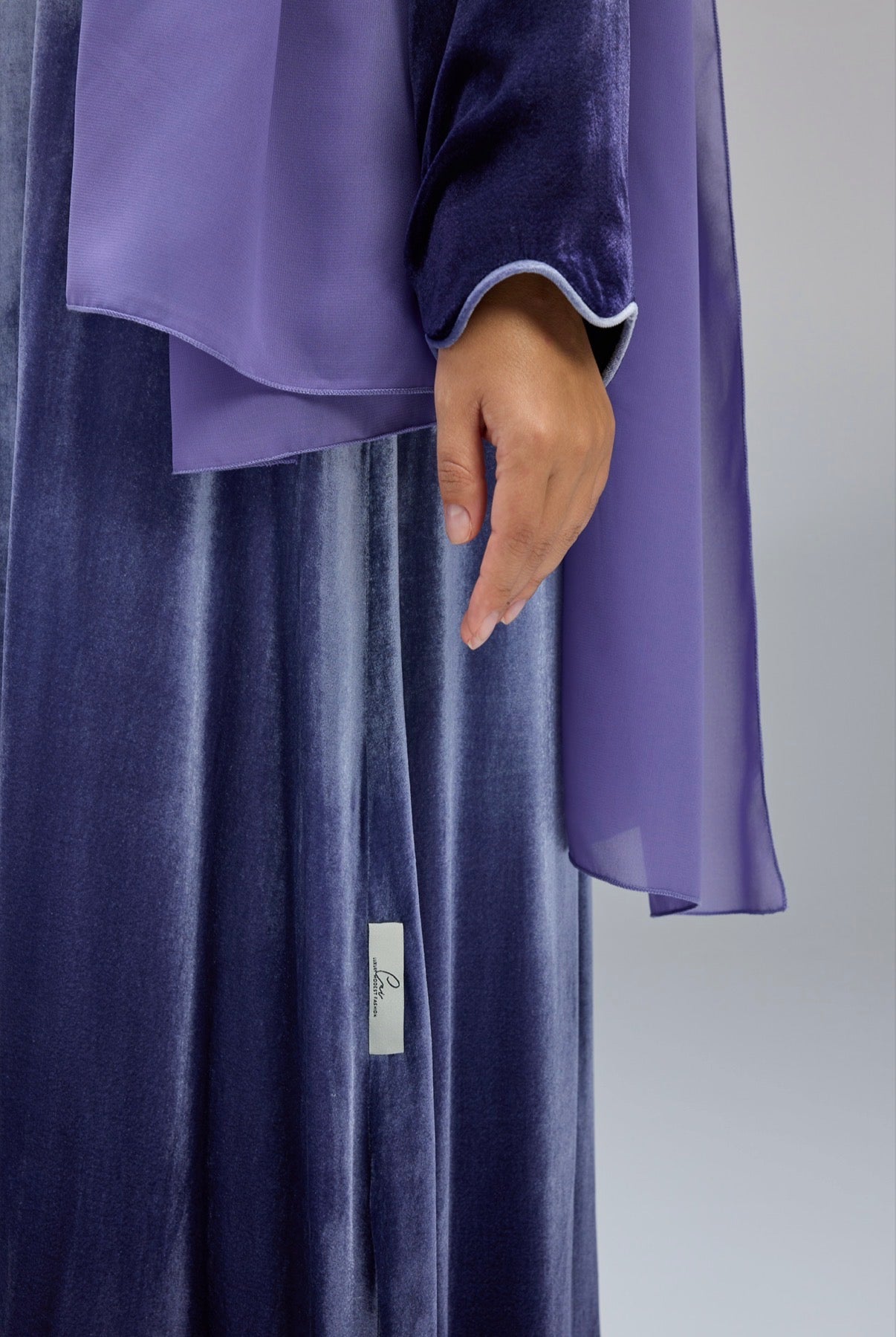 Emerald Whisper & Midnight Orchid Abaya