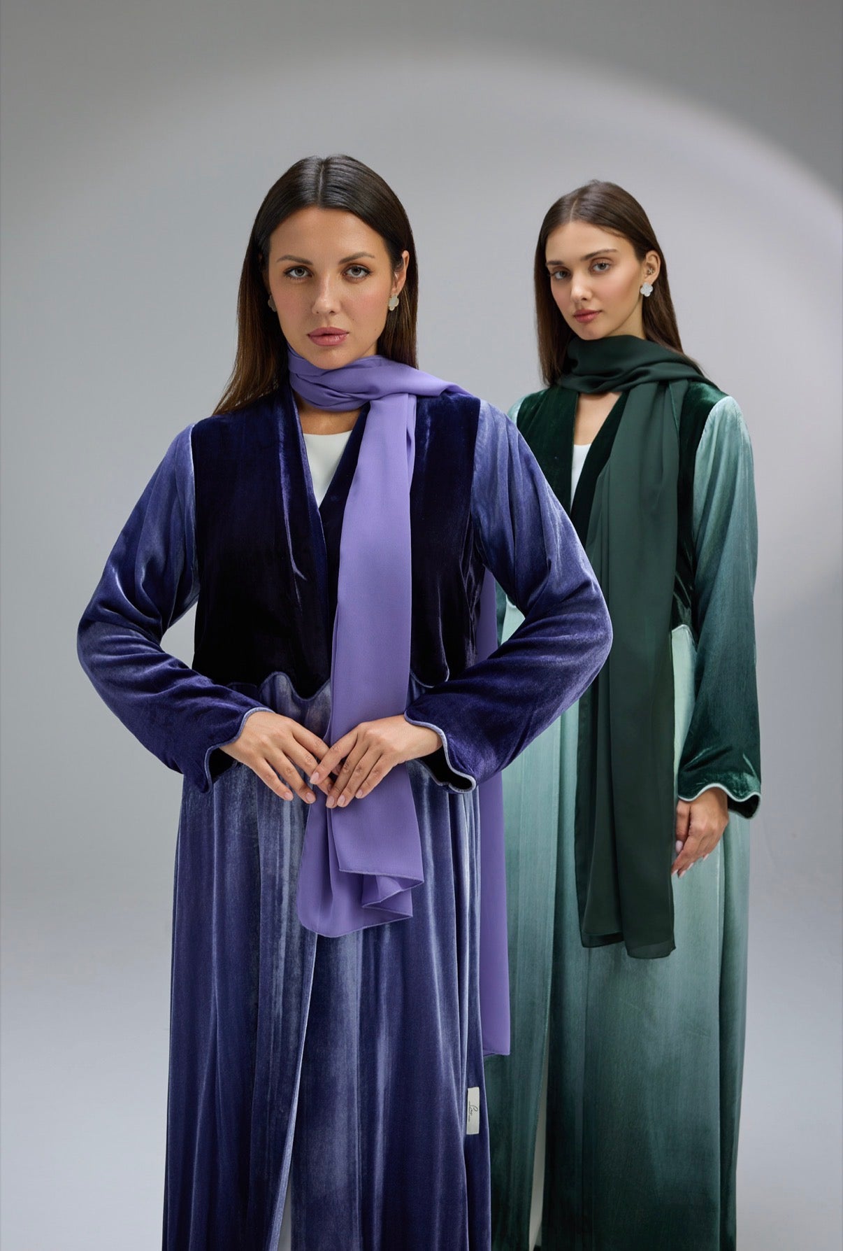 Emerald Whisper & Midnight Orchid Abaya