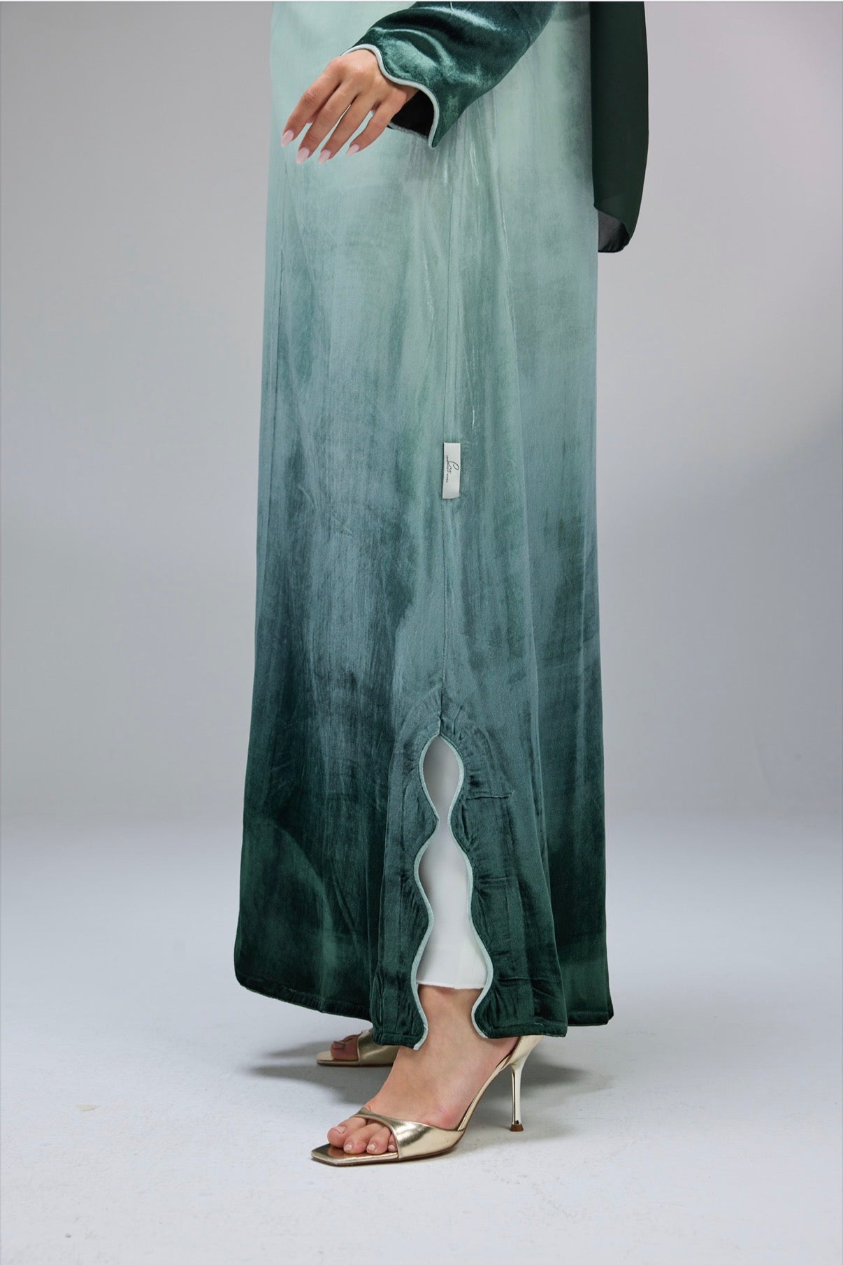Emerald Whisper & Midnight Orchid Abaya