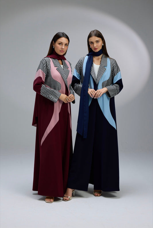 Crimson Flow Abaya