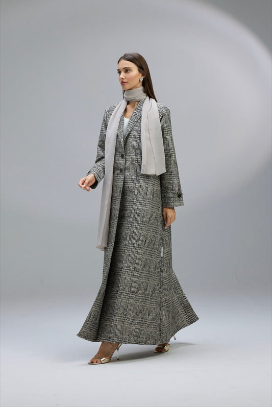 Glen Check Abaya