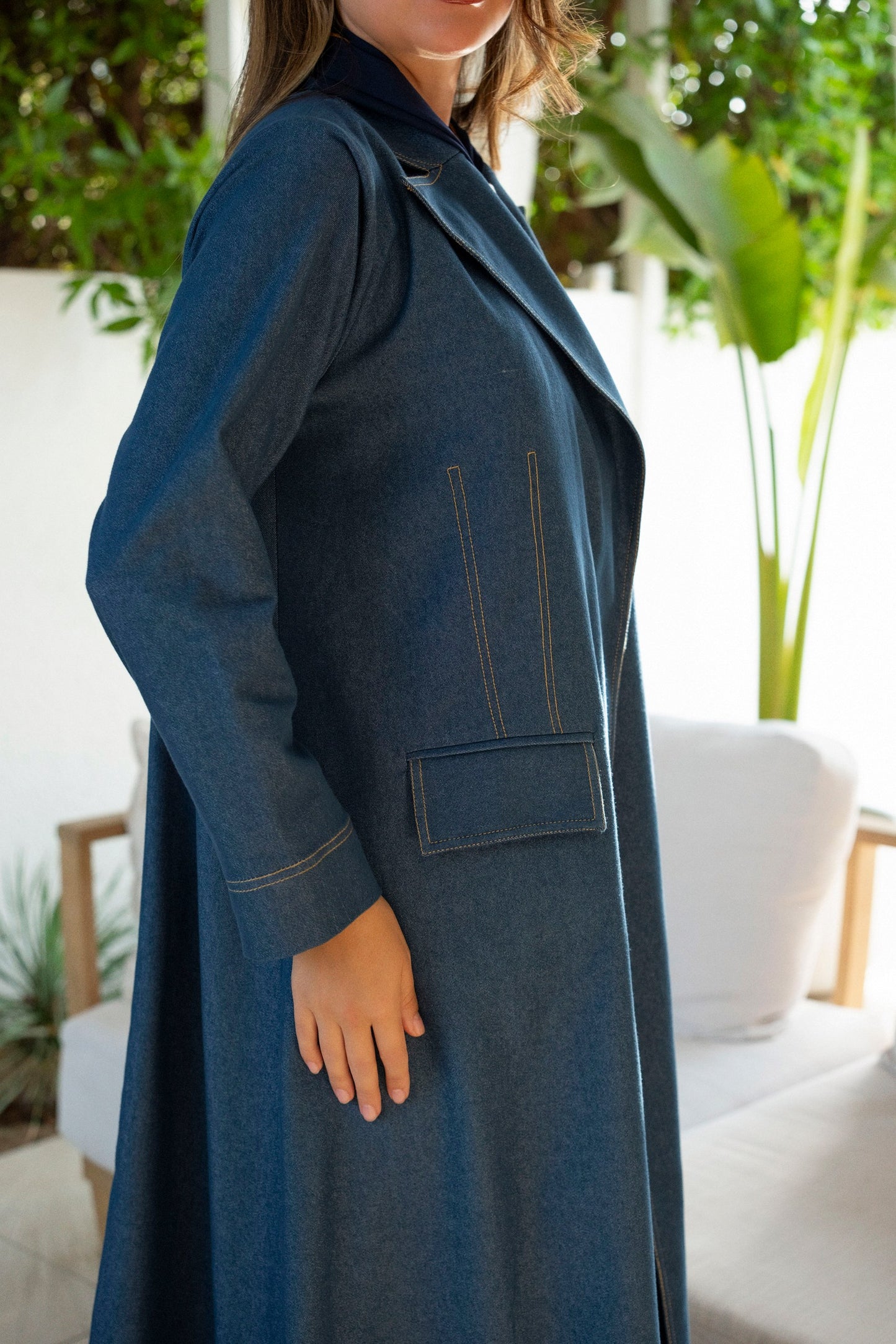 Classic Denim Abaya